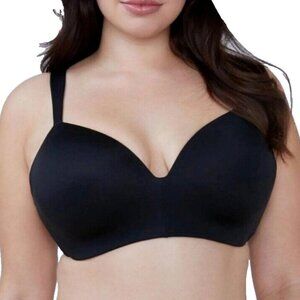 Cacique Lane Bryant Womens Bra Lightly Lined No Wire T Shirt Bra 40DD Black